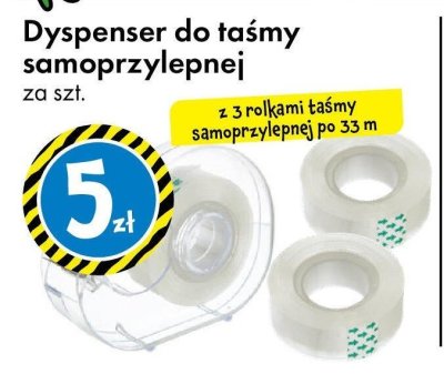 Dyspenser do taśmy samoprzylepnej promocja w Tedi