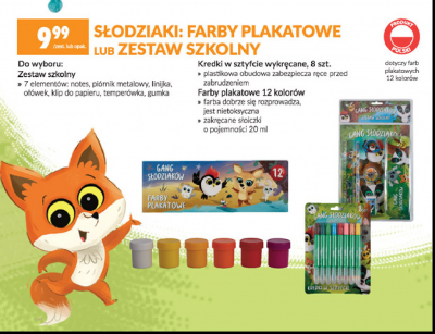 Farby plakatowe gang s艂odziak贸w promocja