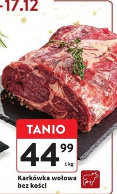 Karkówka wołowa bez kości promocja w Intermarche