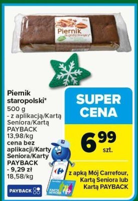 Piernik staropolski promocja w Carrefour Market