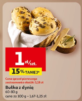 Bułka z dynią promocja w Auchan