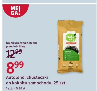 Chusteczki chusteczki do kokpitu samochodu, 25 szt. promocja w Rossmann