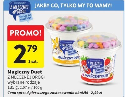 Magiczny Duet Z MLECZNEJ DROGI wybrane rodzaje promocja w Intermarche