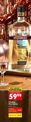 Wódka Stumbras 40% promocja w Biedronka