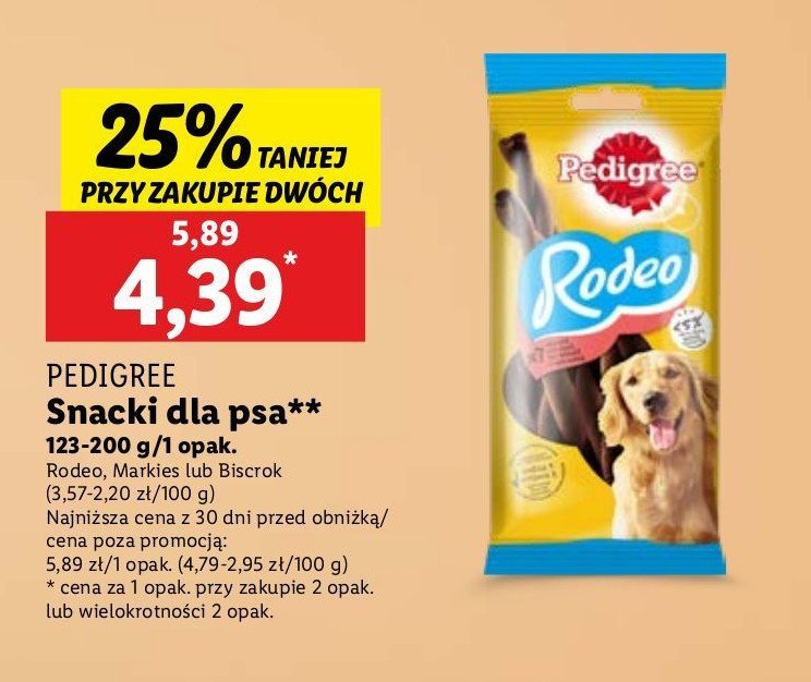 Ciasteczka dla psów Pedigree biscrok promocja