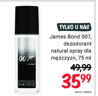 Dezodorant James bond 007 promocja
