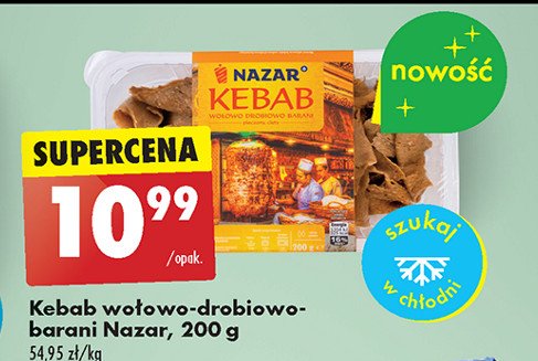 Kebab wołowo-drobiowo-barani NAZAR promocja