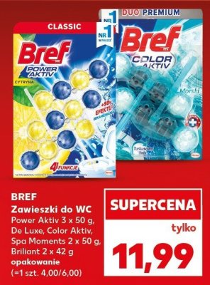 Zawieszki do WC De Luxe, Color Aktiv, Spa Moments 2x50g promocja w Kaufland