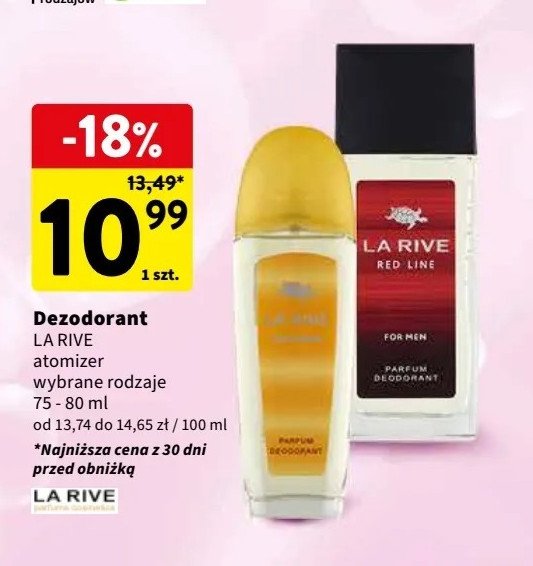 Dezodorant La rive red line promocja