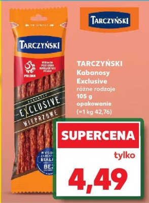 Kabanosy Exclusive, różne rodzaje promocja w Kaufland