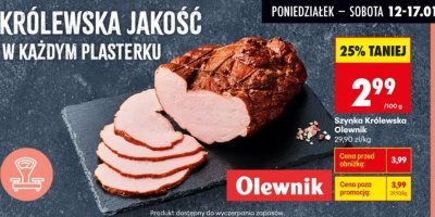 Szynka Królewska  promocja w Biedronka