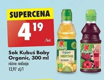 Sok jabłko-burak KUBUŚ BABY ORGANIC promocja