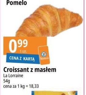 Croissant z masłem La lorraine promocja