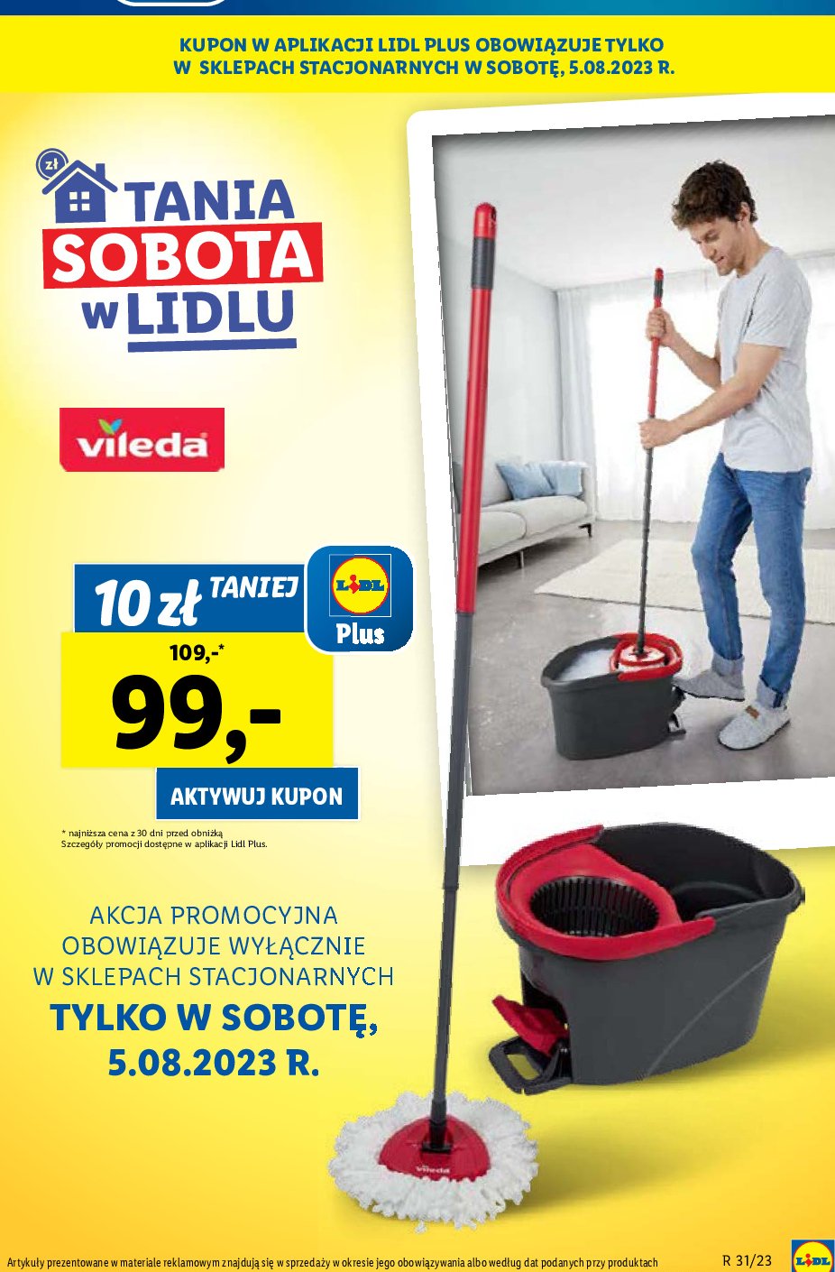 Mop z wiadrem Vileda promocja