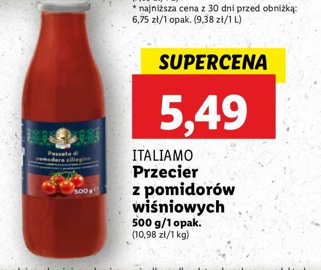 Przecier z pomidorów wiśniowych Italiamo promocja