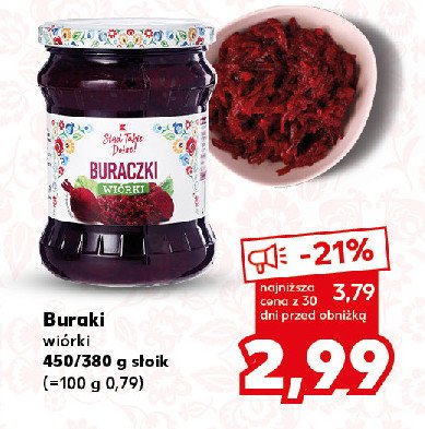 Buraczki wiórki K-classic stąd takie dobre! promocja w Kaufland