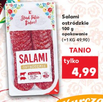 Salami ostr贸dzkie K-classic st膮d takie dobre! promocja