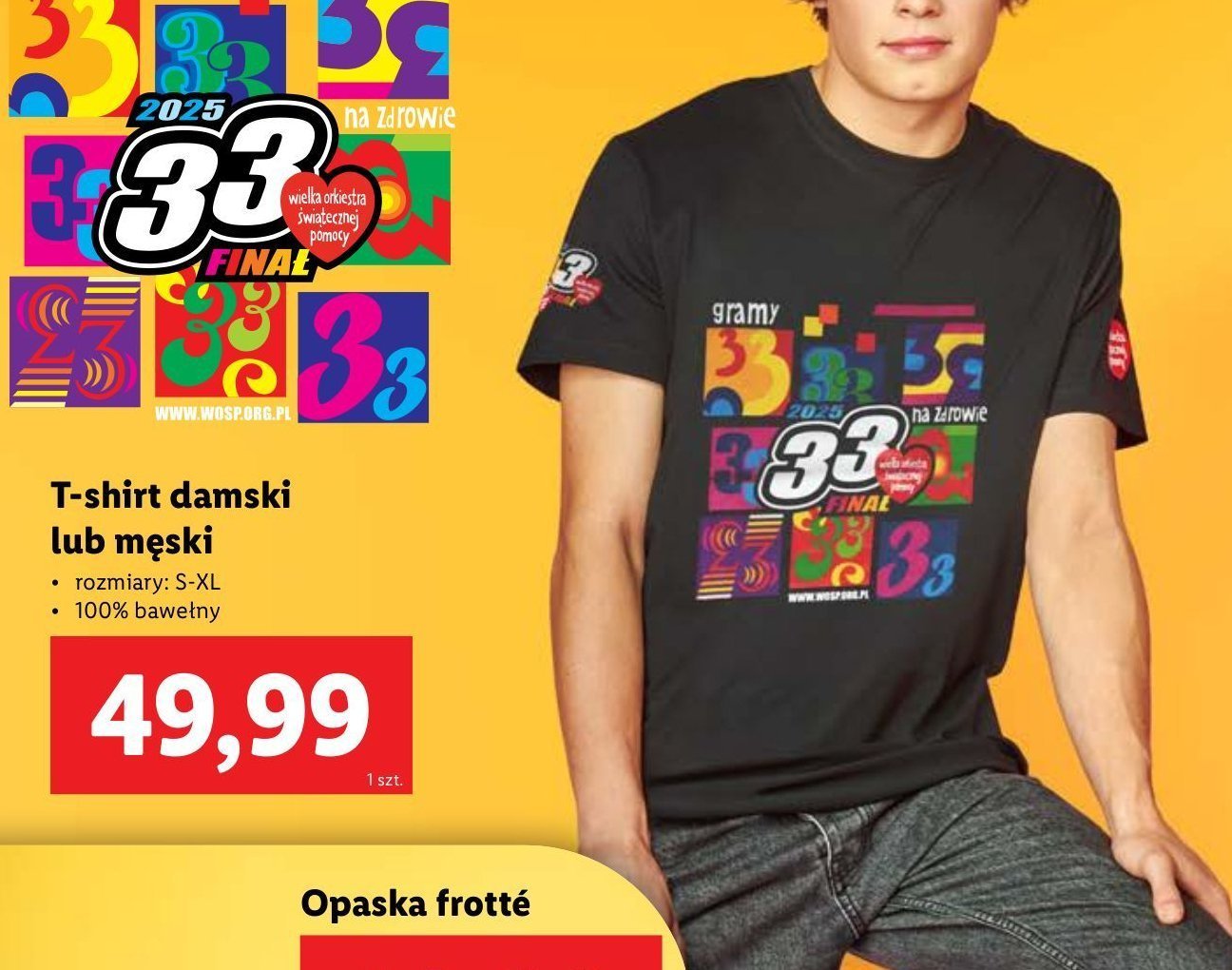 T-shirt damski s-xl wośp promocja w Lidl