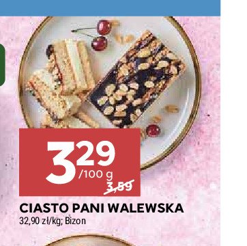 Ciasto pani walewska Bizon promocja