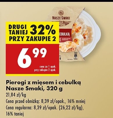 Pierogi z mięsem i cebulką Nasze smaki promocja w Biedronka