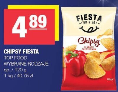 Chipsy Fiesta Top Food wybrane rodzaje promocja w SPAR
