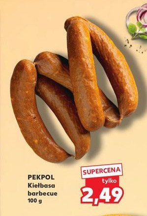 Kiełbasa barbecue Pekpol promocja w Kaufland