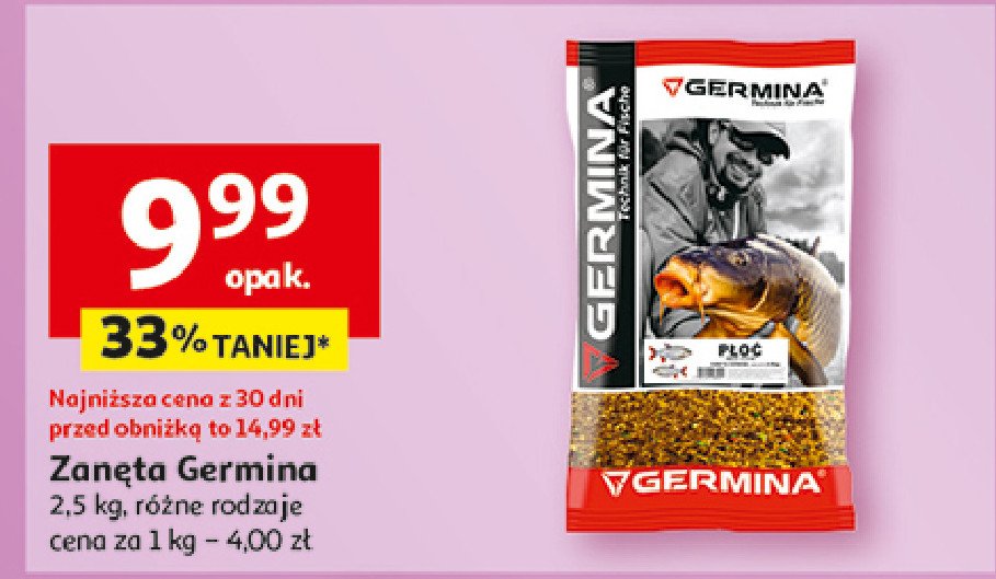 Przynęta feder Germina technik fur fische promocja w Auchan