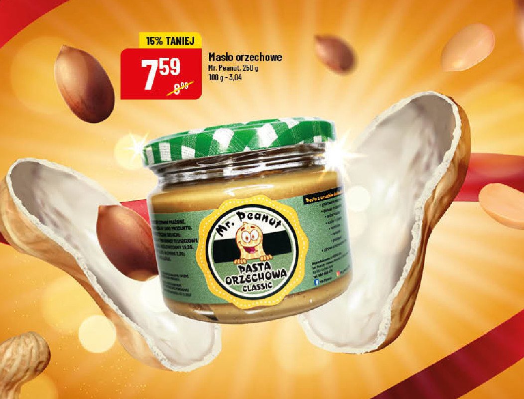 Pasta orzechowa Mr. peanut promocja