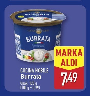 Ser burrata Cucina nobile promocja