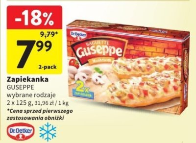 Zapiekanka Guseppe wybrane rodzaje promocja w Intermarche