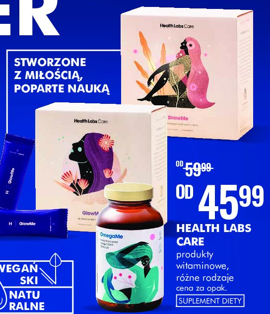 Suplementy diety Health labs care shine me promocja