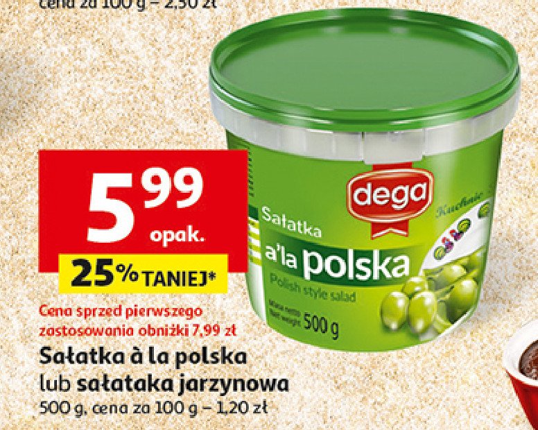 Sałatka jarzynowa a'la domowa Dega promocja