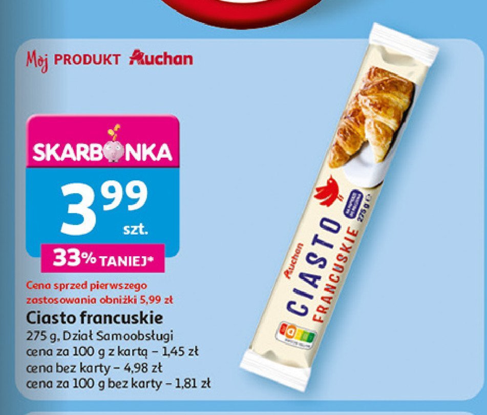 Ciasto francuskie Auchan promocja