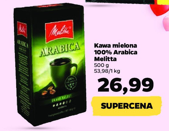 Kawa arabica Melitta promocja