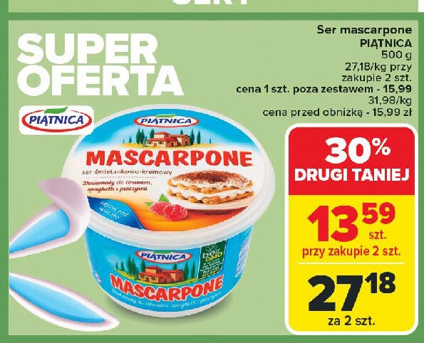 Mascarpone Pi膮tnica promocja
