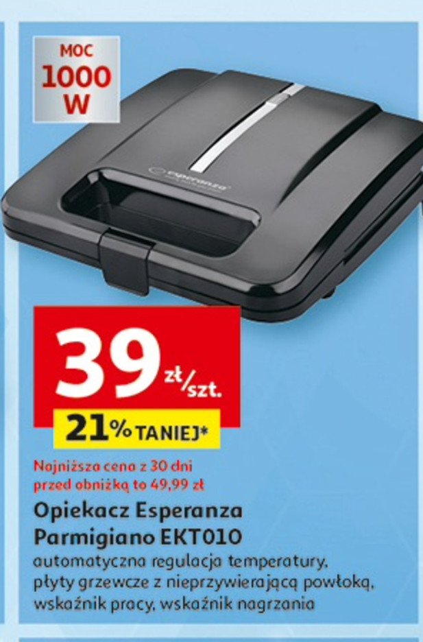 Opiekacz ekt010 Esperanza promocja