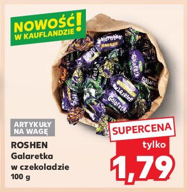 Galaretki zielone Roshen promocja w Kaufland