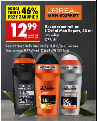 Anti-perspirant 5 in 1 L'oreal men expert carbon protect promocja