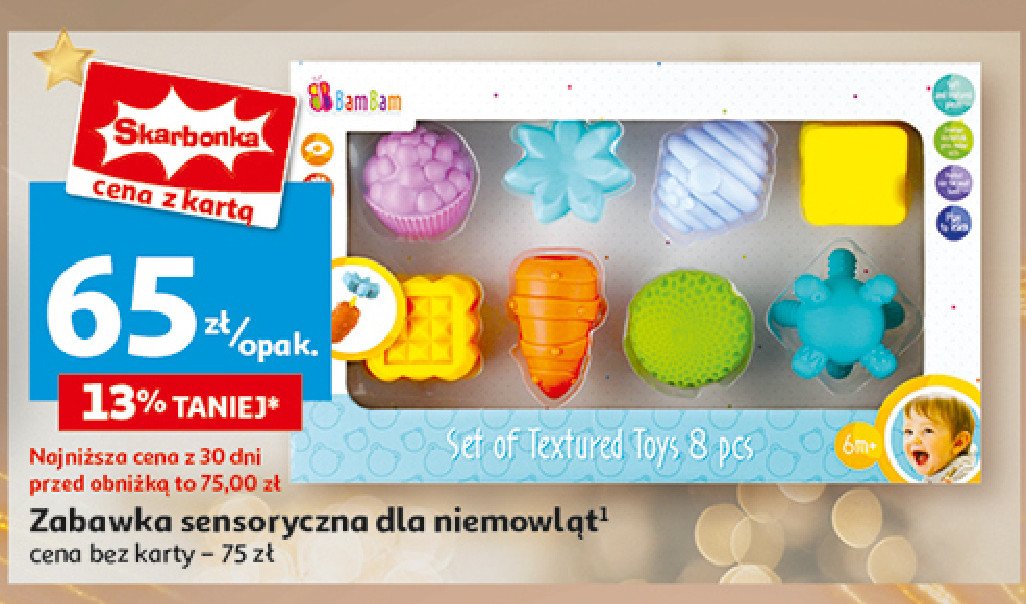 Zabawka sensoryczna BAM BAM promocja w Auchan