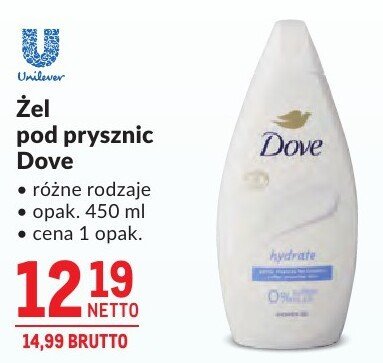 Żel pod prysznic Dove reviving promocja w Makro