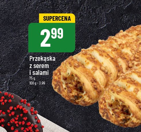 Przekąska z serem i salami promocja