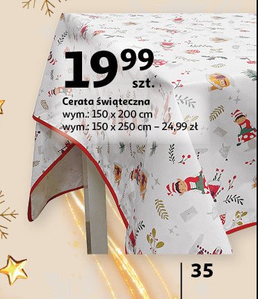 Cerata świąteczna 150 x 200 cm promocja w Auchan