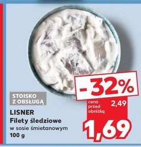 Filety śledziowe w sosie śmietanowym Lisner promocja