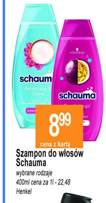 Szampon do w艂os贸w Schauma moisture & shine promocja