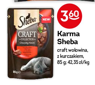 Karma dla kota wołowina Sheba craft cool promocja