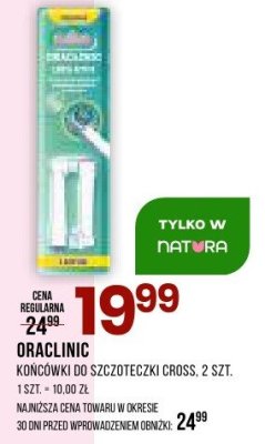 Końcówki ORACLINIC do szczoteczki cross, 2 szt. promocja w Drogerie Natura