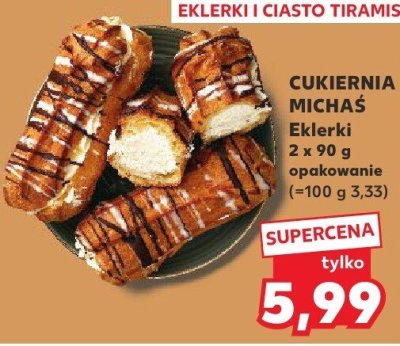 Eklerki 2-pak Cukiernia Michaś promocja w Kaufland