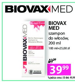 Szampon do włosów wypadających Biovaxmed promocja