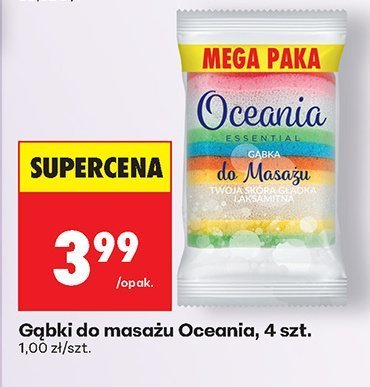 Gąbki do masażu Oceania, 4 szt. promocja w Biedronka
