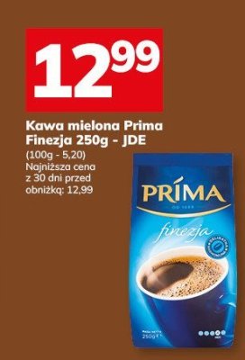 Kawa mielona Prima Finezja 250g - JDE promocja w Hitpol